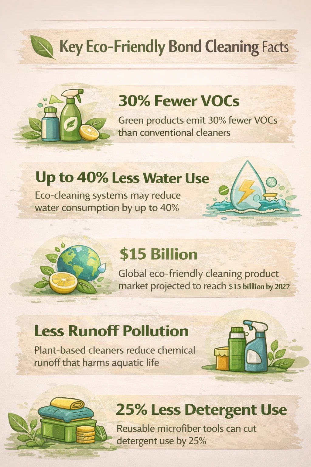 Key Eco-Friendly Bond Cleaning Facts
