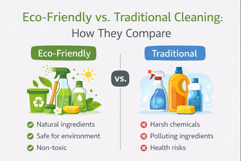 Eco-Friendly vs. Traditional Cleaning: How They Compare