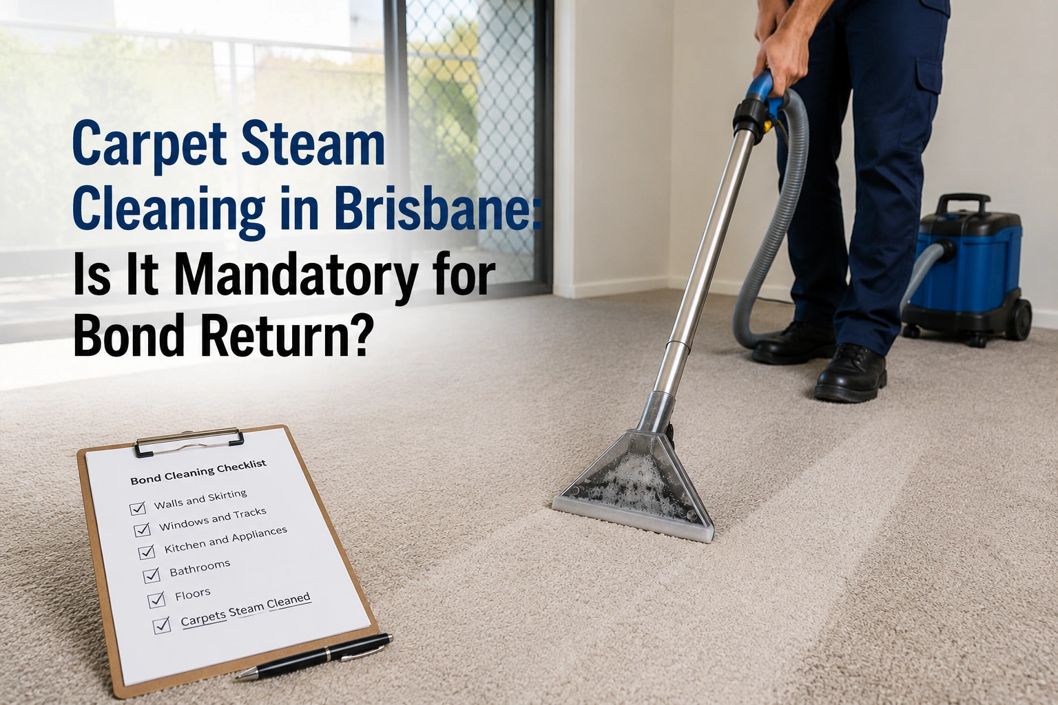 Carpet Steam Cleaning in Brisbane: Is It Mandatory for Bond Return?